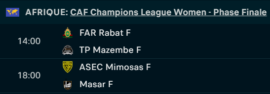 ½ finale LDC (f) : L’AS FAR joue pour la finale, la revanche et le Mondial cet après-midi
