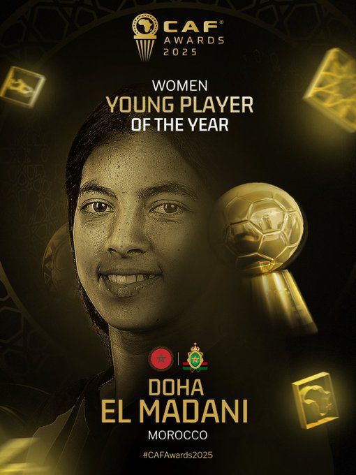 CAF Awards 2025 : Hakimi ‘’Ballon d’or masculin’’, Chebbak ‘’Ballon d’or féminin ‘’