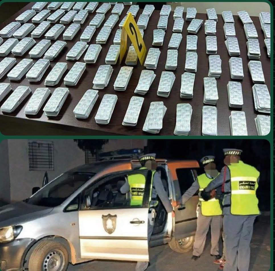 ​Tanger: Une traque nocturne déjoue un trafic colossal de 20.000 comprimés de psychotropes!