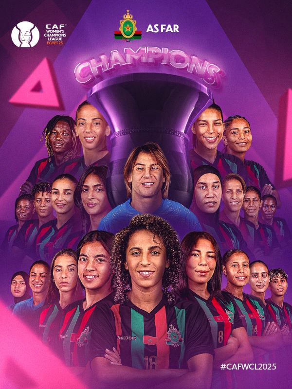 CAF : L’AS FAR sacrée CHAMPIONNE d’Afrique 2025
