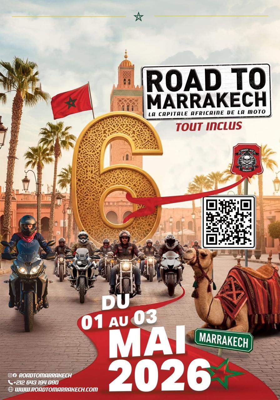 Sports mécaniques/ Marrakech, capitale des motards : le « Road to Marrakech » revient en 2026