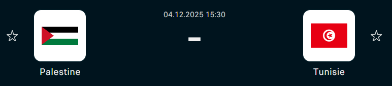 Coupe arabe FIFA 2025 / J2 (groupe A) : Deux matches déjà décisifs ce jeudi !