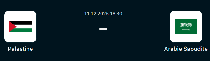 CA FIFA 2025 / Palestine - Arabie saoudite : un quart de finale explosif pour une place dans le dernier carré
