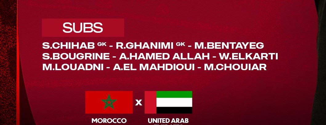 CA FIFA 2025 / Demi-finale Maroc-Emirats : le Onze du coup d’envoi
