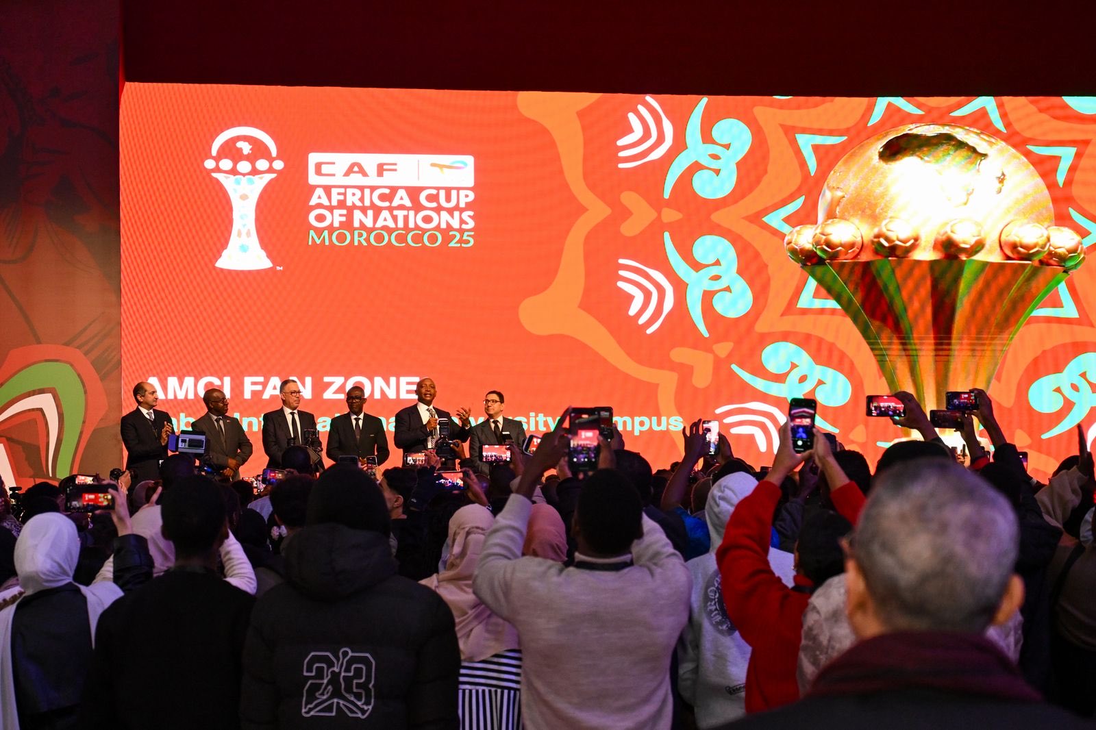 CAN 25 :  Inauguration de la Fan Zone ‘’Université Internationale de Rabat’’