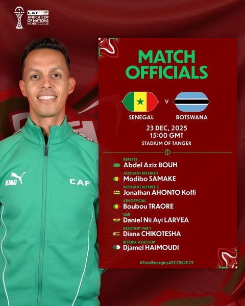 CAN Maroc 2025 : Deux Mauritaniens parmi arbitres du jour ... Jayed et Kechchaf en attente ! 