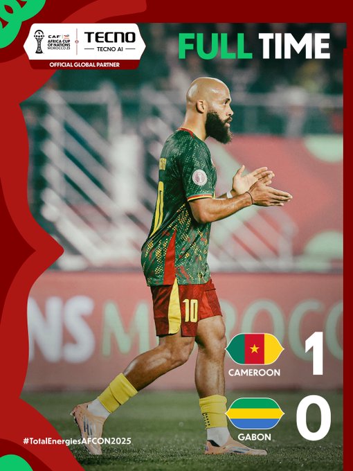 CAN 2025 / Groupe F : le Cameroun au mérite face à un Gabon résistant