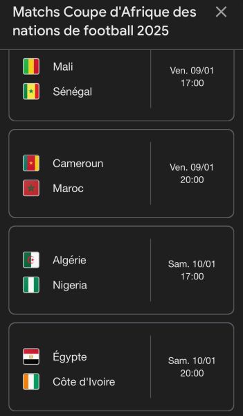 CAN Maroc 25 : un week-end décisif pour des quarts de finale de très haut niveau