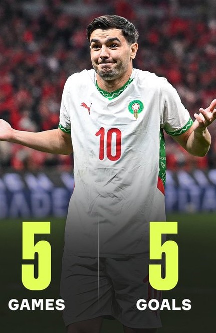CAN 2025 :  Brahim en tête du classement des canonniers après les quarts
