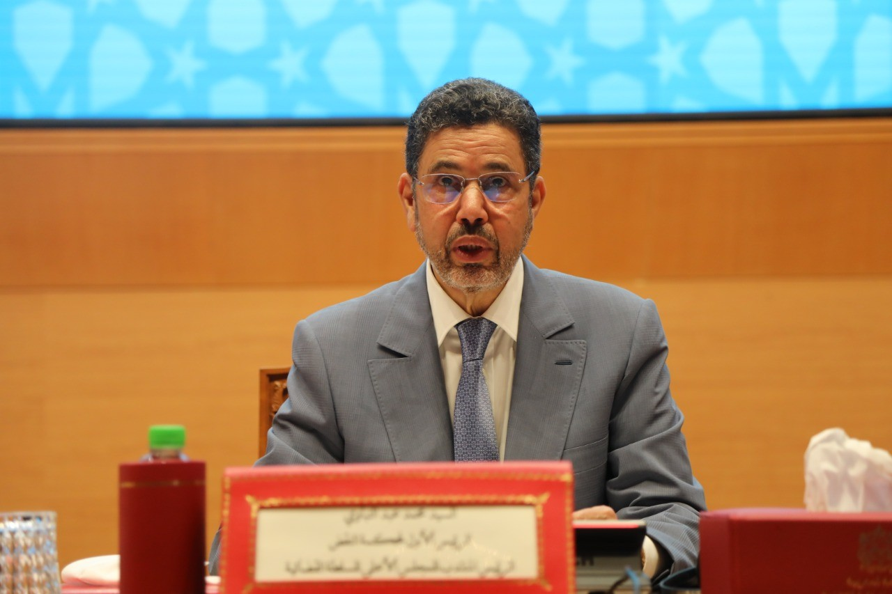 Premier président de la Cour de cassation, Président délégué du Conseil Supérieur du Pouvoir Judiciaire (CSPJ), Mohamed Abdennabaoui.