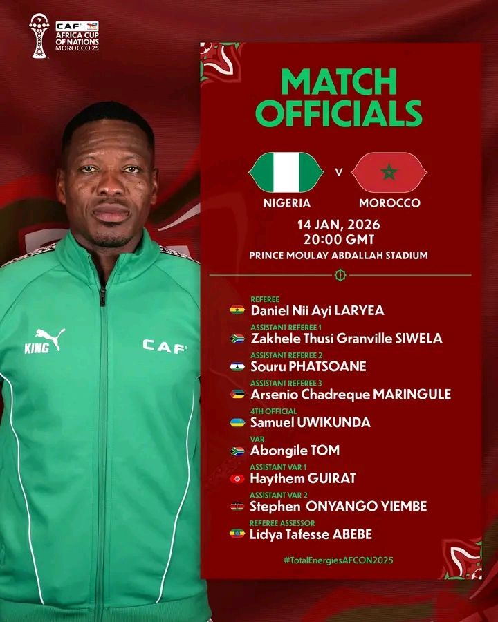 CAN 25 / Arbitrage (demi-finales) : Un Béninois et un Ghanéen au centre