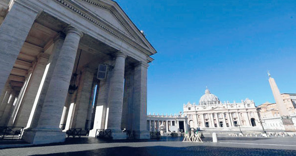 Fermeture des églises de Rome