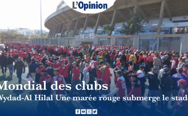 Mondial des clubs / Wydad-Al Hilal: Une marée rouge submerge le stade