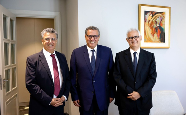 Les leaders des trois partis de la majorité.