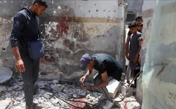 Danger ! Des bombes non explosées sous les décombres à Gaza
