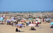 Plage de Rabat, baignade sous contrôle étroit