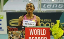 Athlétisme: L'Éthiopienne Tsegay bat le record du monde du 1500 m en salle