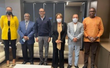 Volley-ball : Le président rwandais, M. Paul Kagame, reçoit Bouchra Hajij, présidente de la CAVB