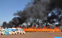 Plus de 5 tonnes de chira incinérées à Dakhla