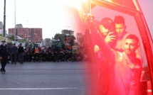 (Vidéo) Chants et drapeaux hissés à Beauséjour…les supporters du Wydad soutiennent leur équipe à l’approche du Derby