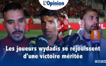 Les joueurs wydadis se réjouissent d'une victoire méritée