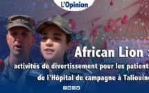 African Lion 2022 : activités de divertissement au profit des patients de l’hôpital de campagne à Taliouine