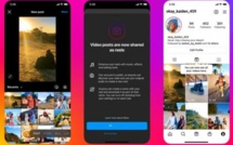 Instagram  : Les vidéos de moins de 15 minutes désormais partagées sous forme de Reels