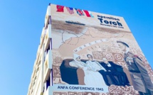 Kénitra : La fresque murale de l'Opération Torch, bientôt achevée