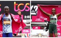 Athlétisme: Hassan et Kiptum illuminent un marathon de Londres historique