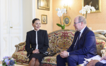 SAR la Princesse Lalla Hasnaa s'entretient avec SAS le Prince Albert II de Monaco