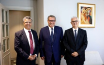 Les leaders des trois partis de la majorité.