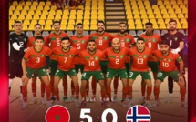 Futsal amical:  Le Maroc pulvérise la Norvège