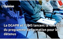 La DGAPR et l’UM5 lancent la 4e édition du programme de formation pour les détenus