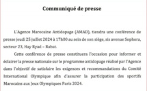 Agence Marocaine Antidopage:  Organisation d'une conférence de presse aujourd'hui à Rabat (17h00)