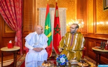 SM Roi Mohammed VI reçoit le Président Mohamed Ould Cheikh El Ghazouani au Palais Royal de Casablanca