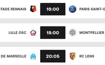Ligue 1:  Rennes-PSG en ouverture du programme de ce samedi