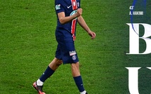 Finale Coupe de France (1ère MT) : Hakimi buteur