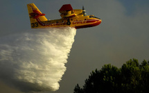Feu de forêt à Tétouan : intervention massive avec quatre avions Canadair