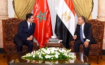 Bourita s'entretient avec son homologue égyptien au Caire, la Palestine au cœur des discussions 