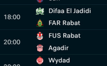 Botola D1 / J7:  Programme du jour