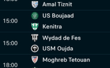 Botola D2 / J8: Programme du jour